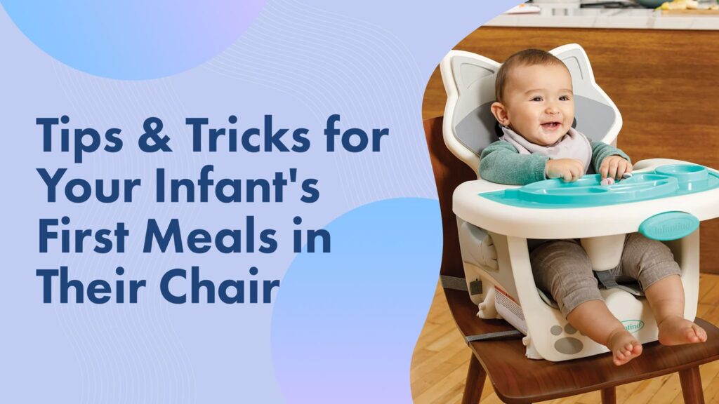 infant first meals in high chair